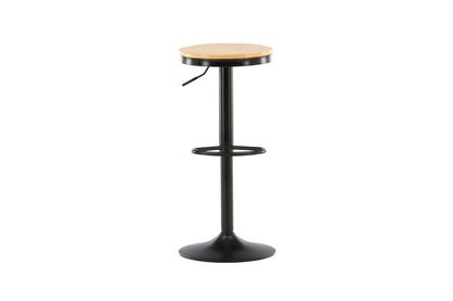Conway barstole - sort, natur - 2 stk. - billede 1