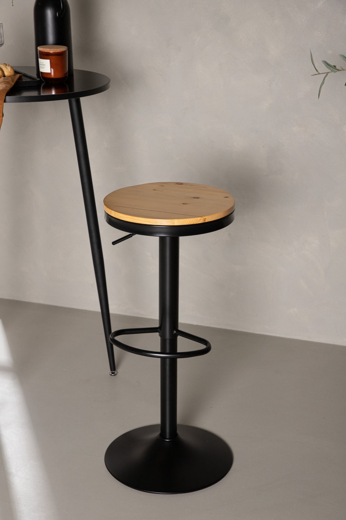 Conway barstole - sort, natur - 2 stk. - billede 19