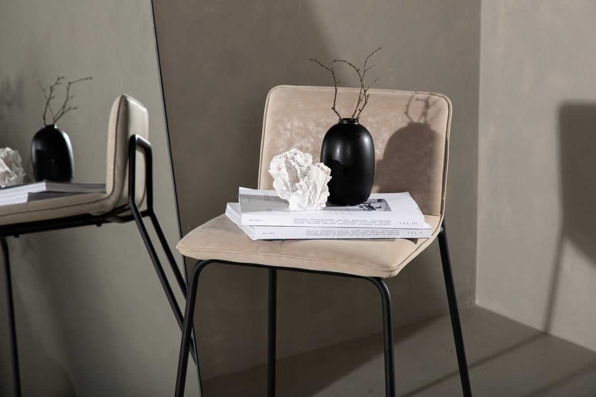 Bisbee barstole - beige, sort - 2 stk. - billede 14