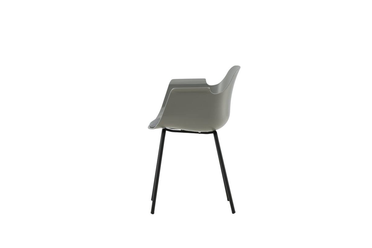 Comfort spisebordsstole - sort, grå - 2 stk. - billede 5