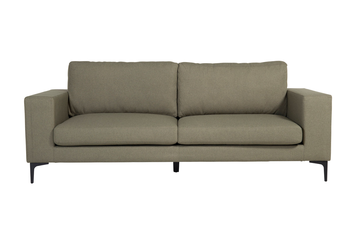 Bolero 3-personers sofa - sort, grøn - billede 1