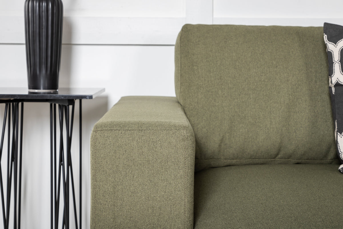 Bolero 3-personers sofa - sort, grøn - billede 8