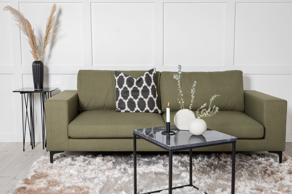 Bolero 3-personers sofa - sort, grøn - billede 9