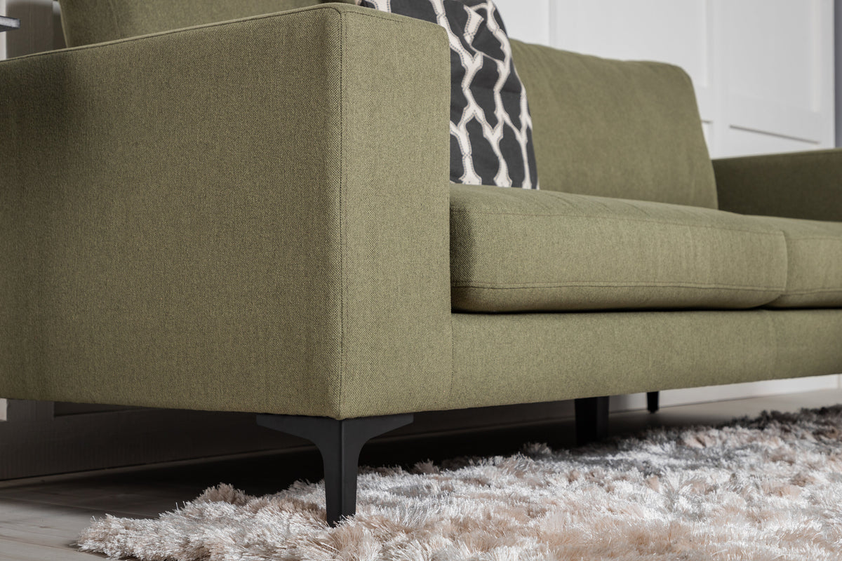 Bolero 3-personers sofa - sort, grøn - billede 11