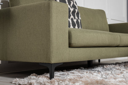 Bolero 3-personers sofa - sort, grøn - billede 11