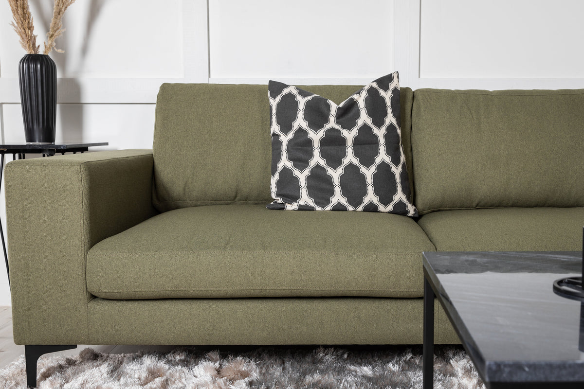 Bolero 3-personers sofa - sort, grøn - billede 12