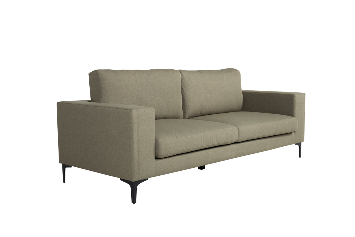 Bolero 3-personers sofa - sort, grøn - billede 3