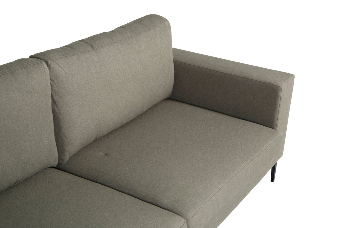 Bolero 3-personers sofa - sort, grøn - billede 6