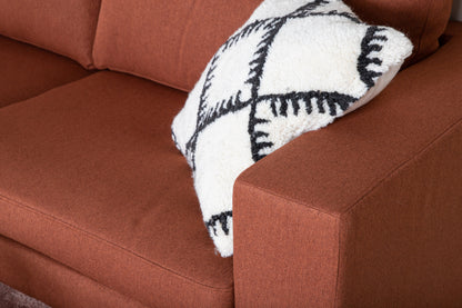 Bolero 3-personers sofa - sort, rød - billede 7