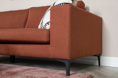 Bolero 3-personers sofa - sort, rød - billede 8