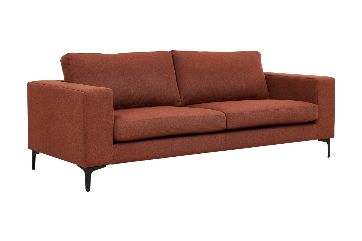 Bolero 3-personers sofa - sort, rød - billede 2