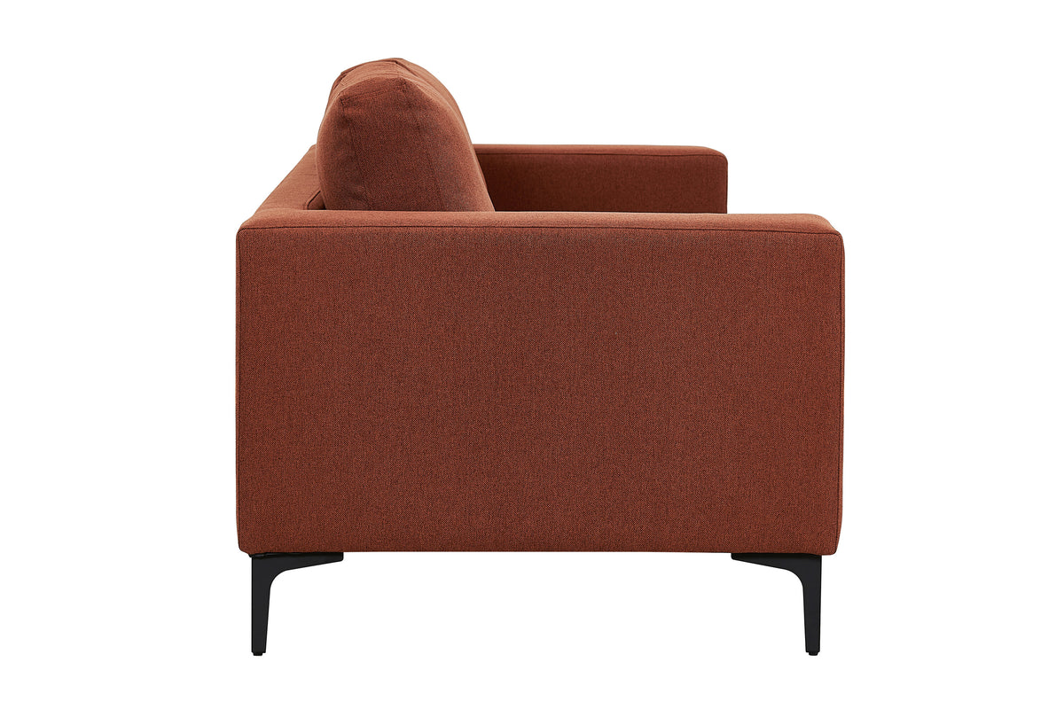 Bolero 3-personers sofa - sort, rød - billede 3