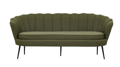Calais 3-personers sofa - sort, grøn - billede 1