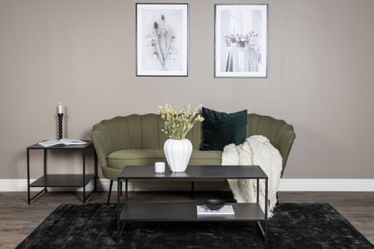 Calais 3-personers sofa - sort, grøn - billede 5