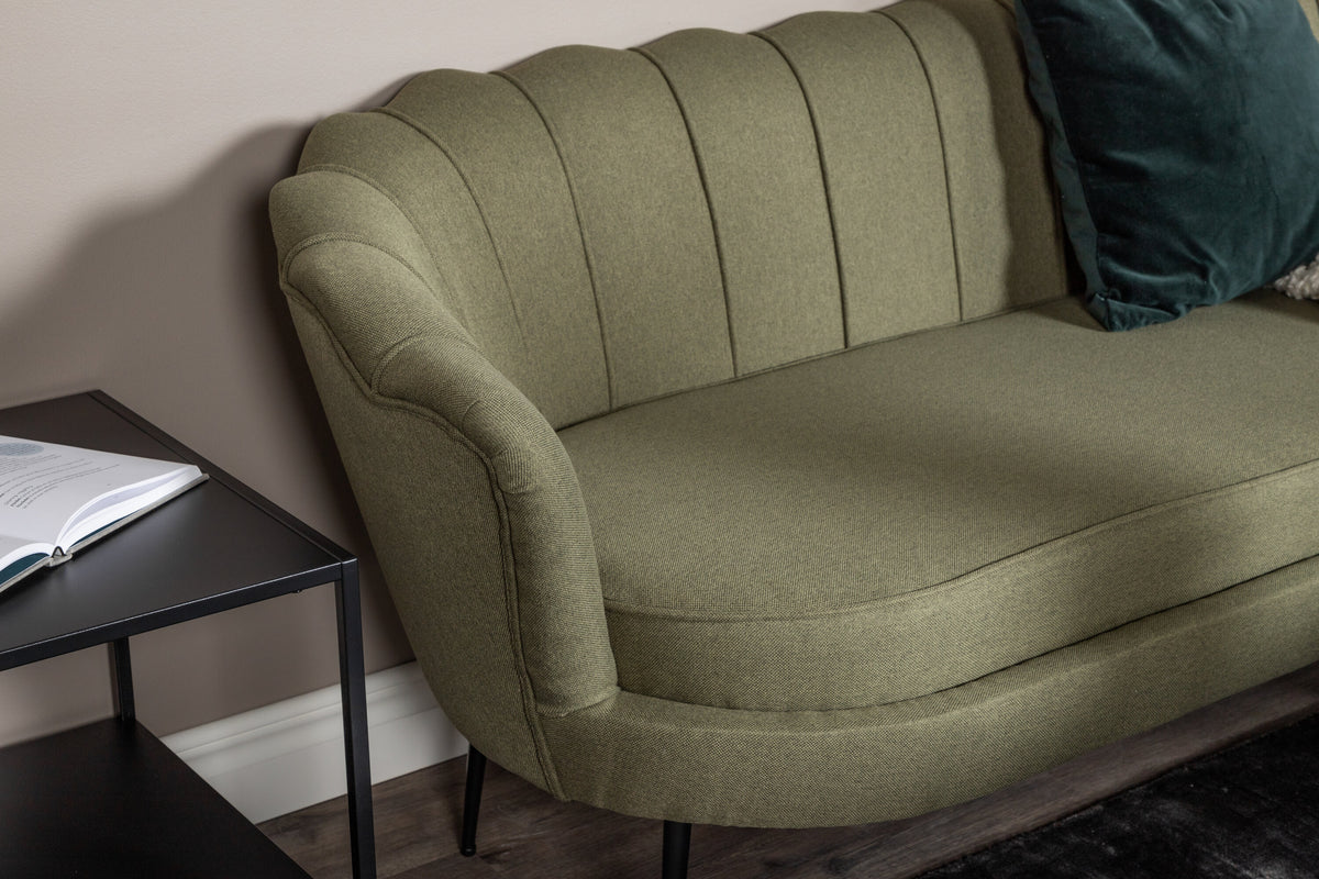 Calais 3-personers sofa - sort, grøn - billede 8