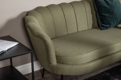 Calais 3-personers sofa - sort, grøn - billede 8