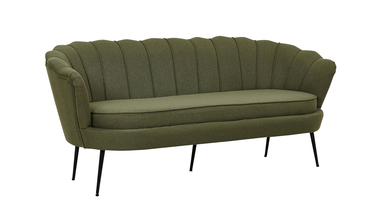 Calais 3-personers sofa - sort, grøn - billede 3