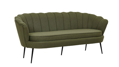 Calais 3-personers sofa - sort, grøn - billede 3