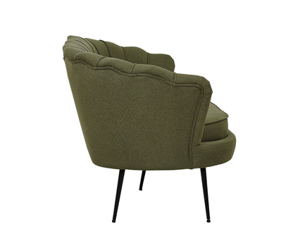 Calais 3-personers sofa - sort, grøn - billede 4