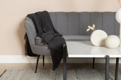 Calais 3-personers sofa - sort, grå - billede 6
