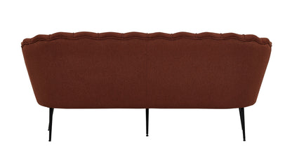 Calais 3-personers sofa - sort, rød - billede 2