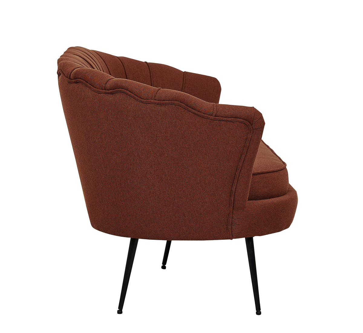 Calais 3-personers sofa - sort, rød - billede 4