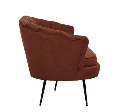 Calais 3-personers sofa - sort, rød - billede 4