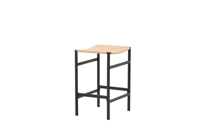 Polly Barstol 2-stk Natur/Sort