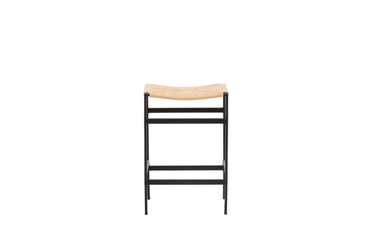 Polly barstole - sort, natur - 2 stk. - billede 1