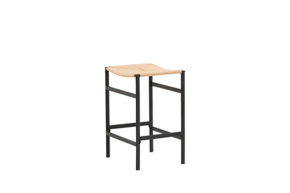 Polly Barstol 2-stk Natur/Sort