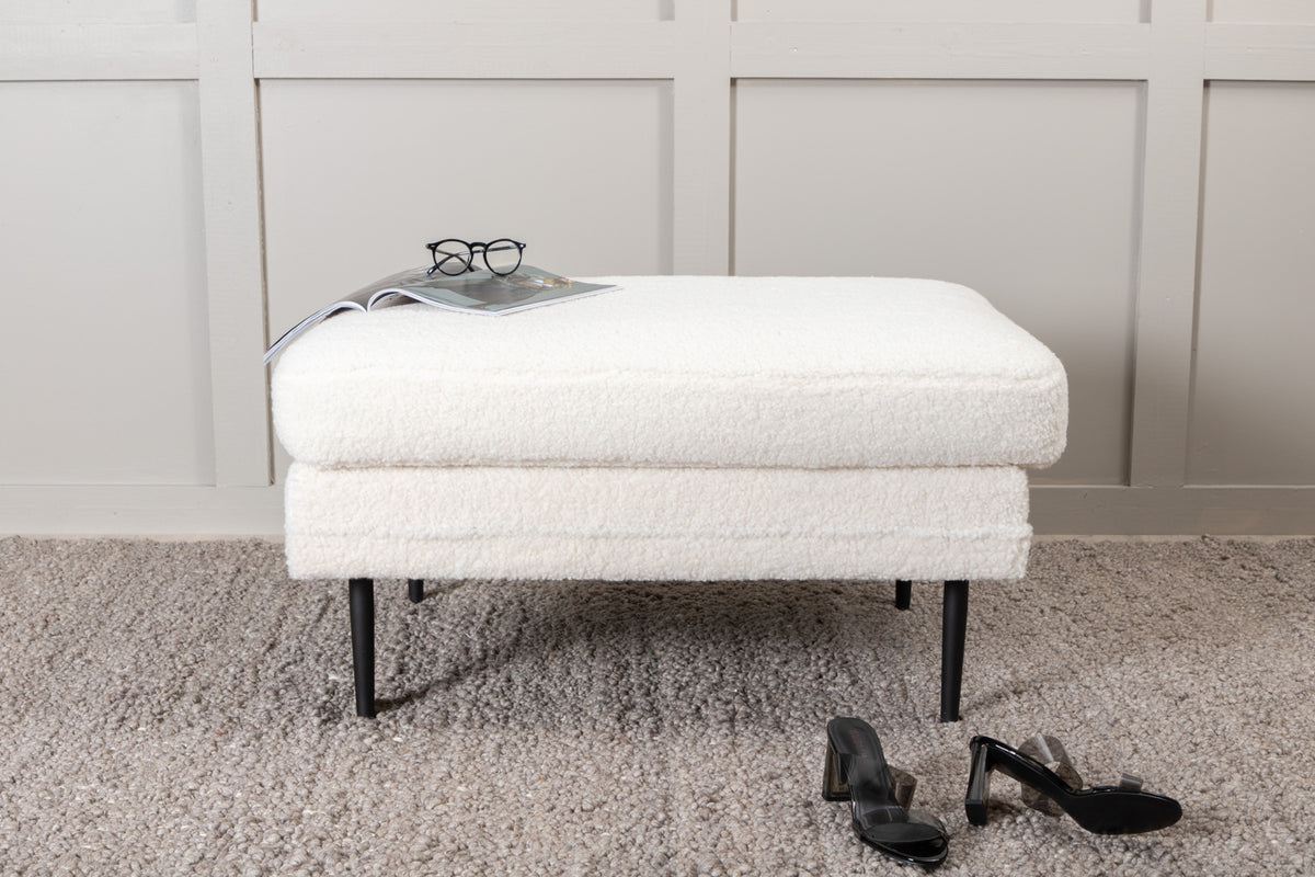 Boom Ottoman 70 x 49 x 90 Hvid