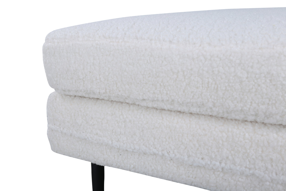 Boom Ottoman 70 x 49 x 90 Hvid