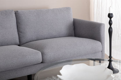 Zoom 2-personers sofa - sort, grå - billede 12