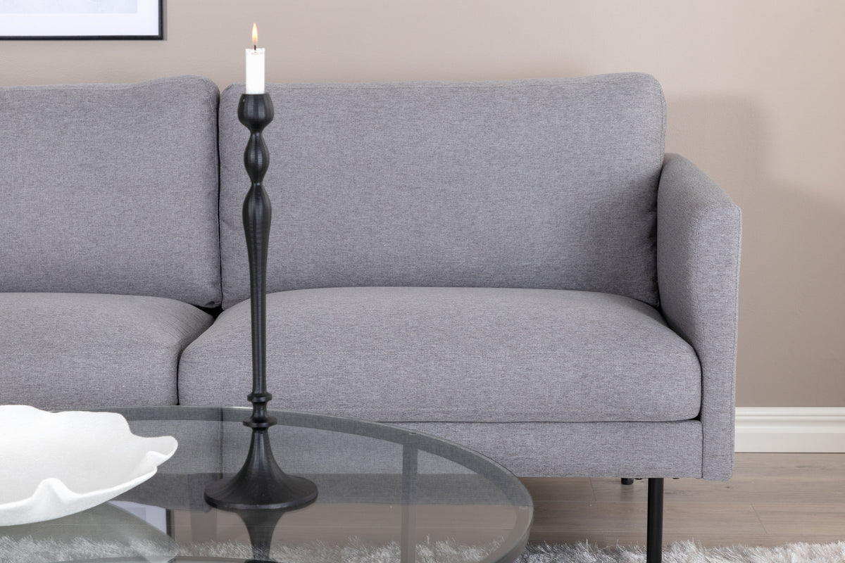 Zoom 2-personers sofa - sort, grå - billede 13