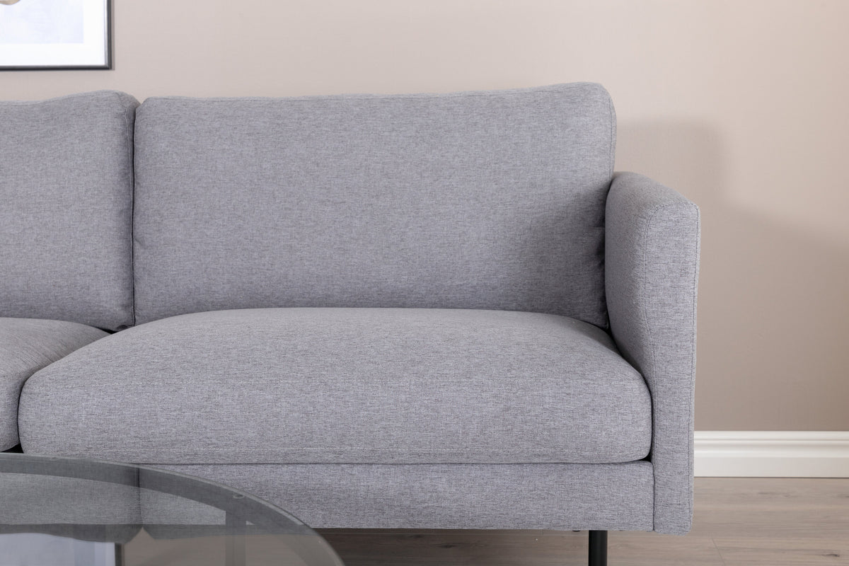 Zoom 2-personers sofa - sort, grå - billede 15