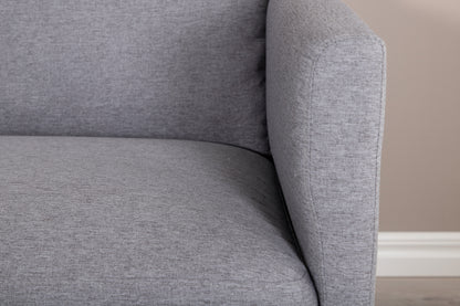 Zoom 2-personers sofa - sort, grå - billede 16