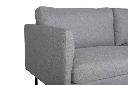 Zoom 2-personers sofa - sort, grå - billede 2