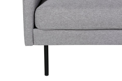 Zoom 2-personers sofa - sort, grå - billede 3