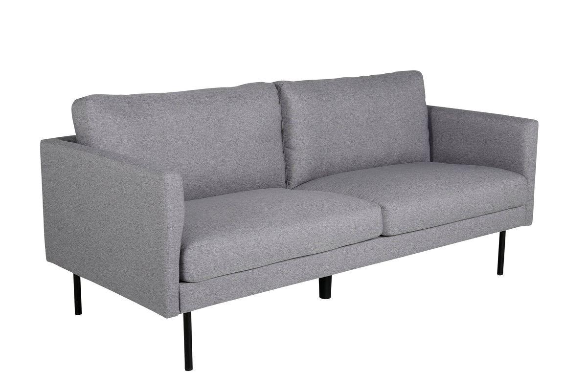 Zoom 2-personers sofa - sort, grå - billede 4