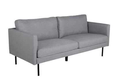 Zoom 2-personers sofa - sort, grå - billede 4