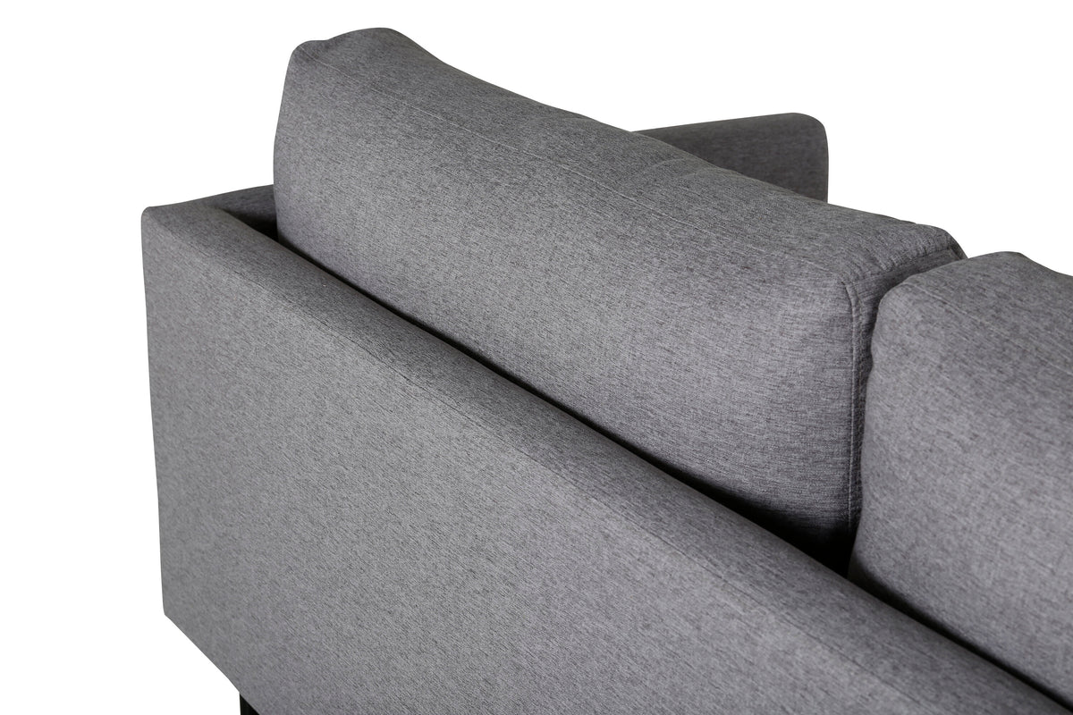 Zoom 2-personers sofa - sort, grå - billede 8