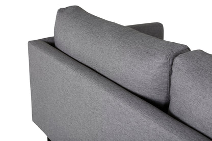 Zoom 2-personers sofa - sort, grå - billede 8