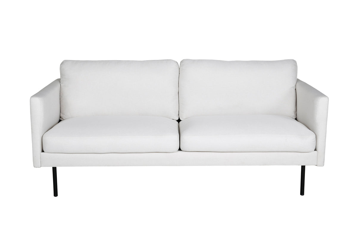 Zoom 2-personers sofa - sort, hvid - billede 1