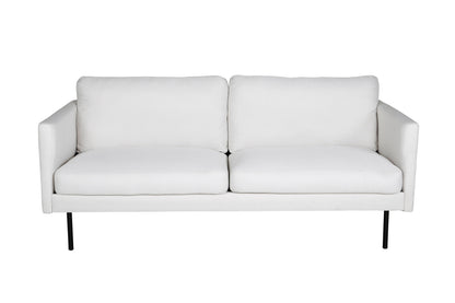 Zoom 2-personers sofa - sort, hvid - billede 1