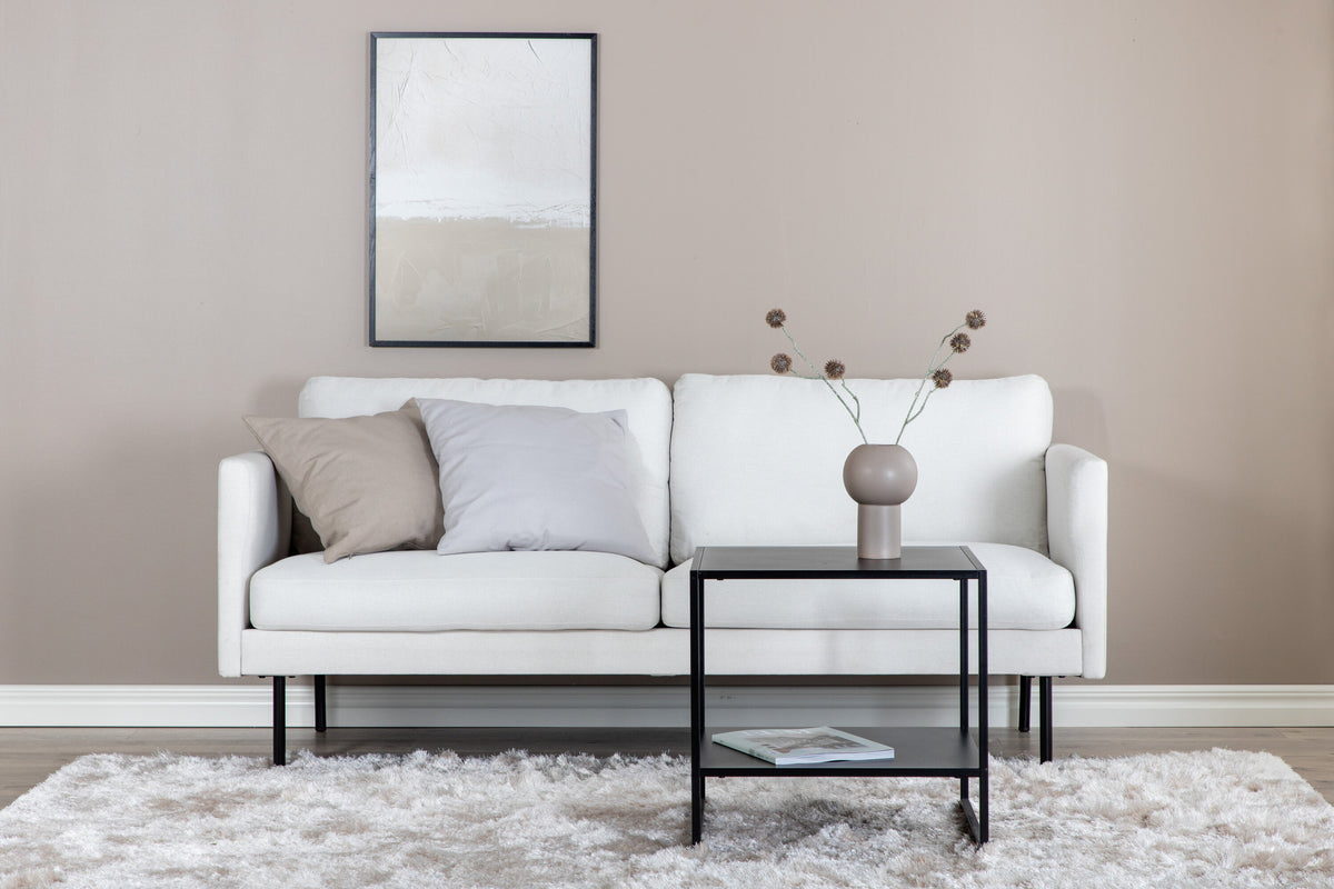 Zoom 2-personers sofa - sort, hvid - billede 10