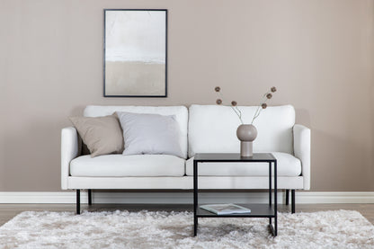 Zoom 2-personers sofa - sort, hvid - billede 10