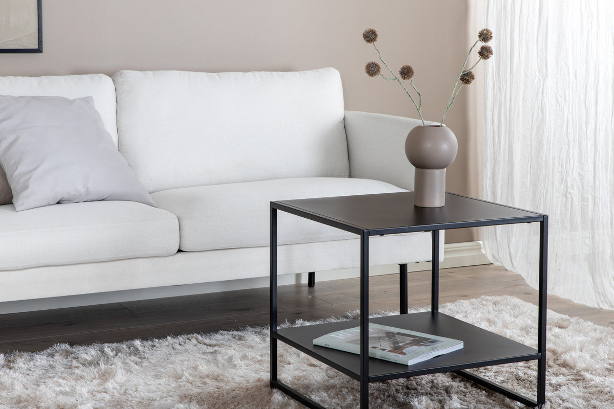 Zoom 2-personers sofa - sort, hvid - billede 11