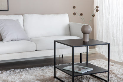Zoom 2-personers sofa - sort, hvid - billede 11