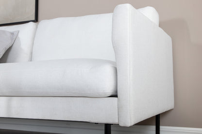 Zoom 2-personers sofa - sort, hvid - billede 17