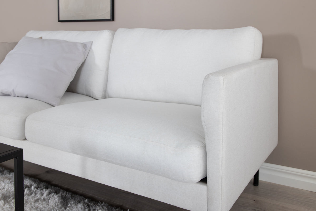 Zoom 2-personers sofa - sort, hvid - billede 18